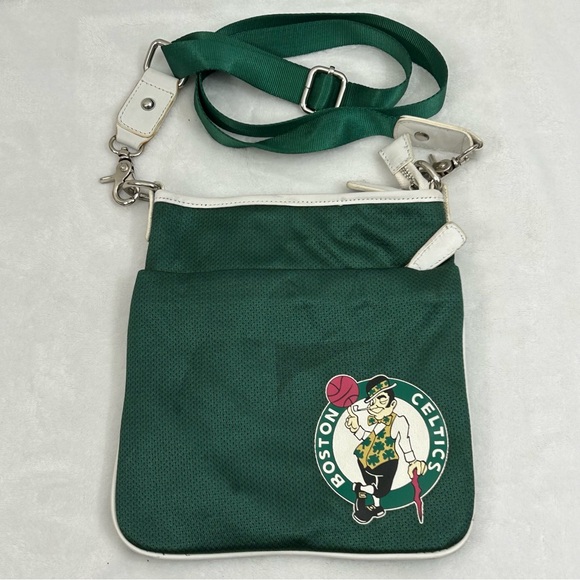 NBA Handbags - Boston Celtics NBA Basketball Green Crossbody Shoulder Strap Hand Bag Purse